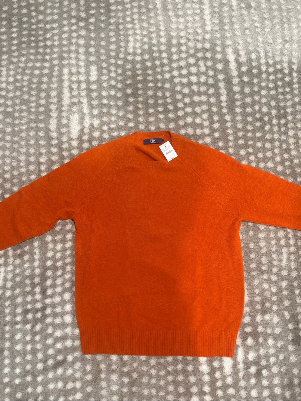 Jcrew Men's Orange Crewneck Sweater